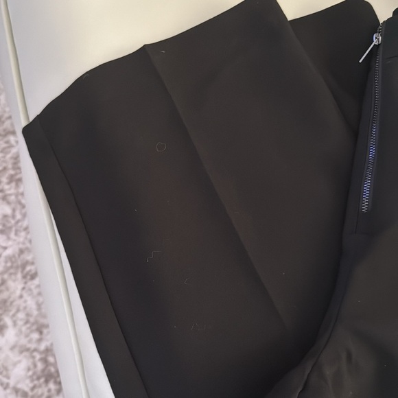 Dkny Black Wide Leg Dress Pants Sleek Full-Length Design - Picture 2 of 7